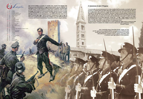 Il Giuramento tema del calendario 2010 dei carabinieri