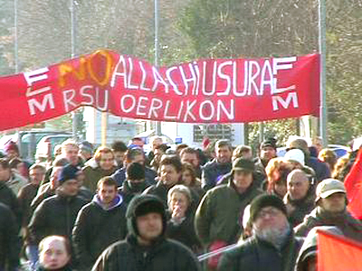 Oerlikon ancora in sciopero