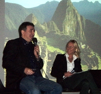 Roberto Giacobbo e Flavia Marimpietri
