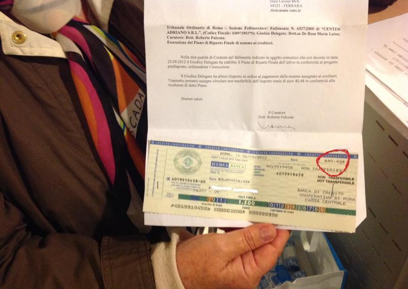 Dopo 13 anni ai lavoratori ex Standa solo pochi euro