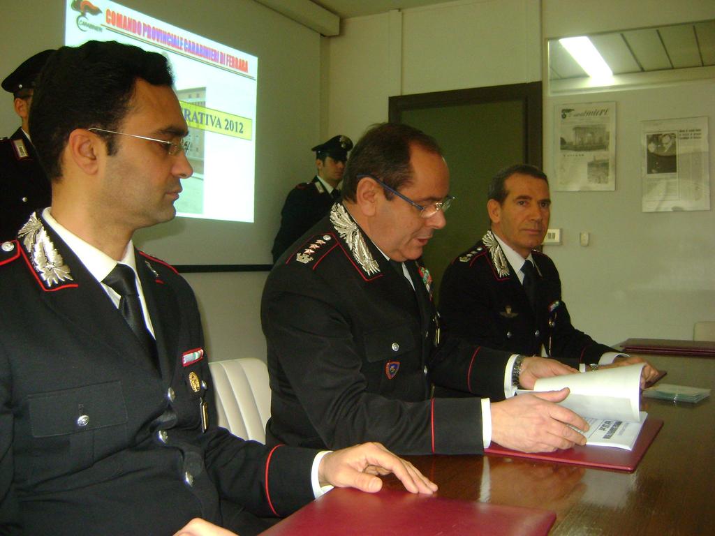 Carabinieri: 2012 complicato da sisma ed economia