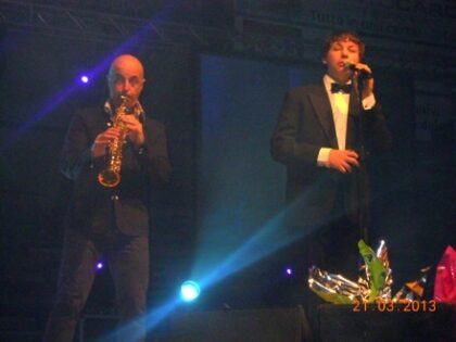 Andrea Poltronieri con Ludovico Creti