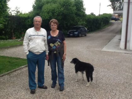 Bruno Cavicchi con la moglie Romana