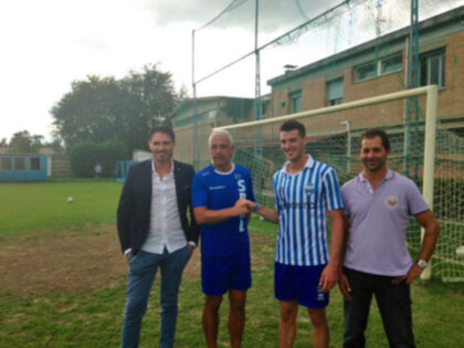 Da sx: Vagnati, Rossi, Personé e Colombarini al Centro di Via Copparo (foto F.Pansini)