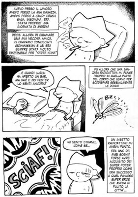 La prima tavola del nuovo fumetto di Mav