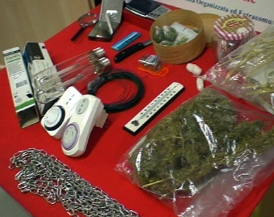 La droga trovata nell'appartamento