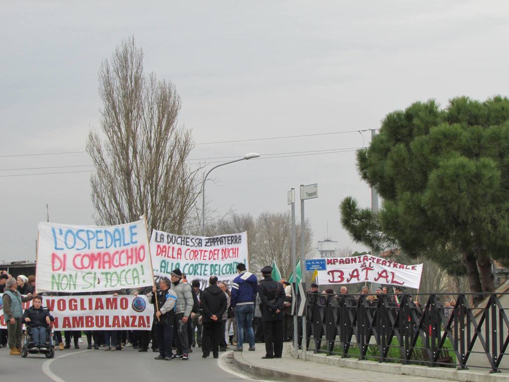 La protesta per il San Camillo del 2014