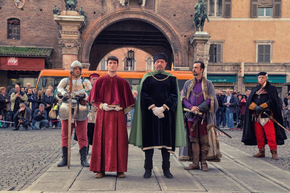 I ringraziamenti alla città della Ferrara Medievale
