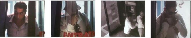 La sequenza della rapina catturata dalle videocamere di sorveglianza