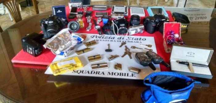 Arrestata banda specializzata nei furti in abitazione