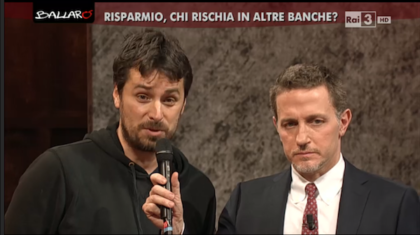 Mirko Tarroni a Ballarò con Massimo Giannini