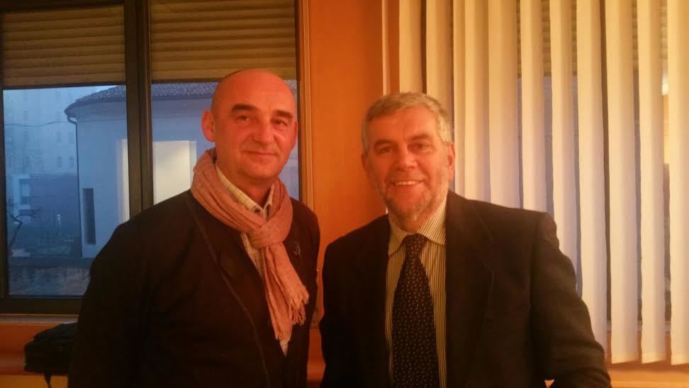 Barbieri con Riccardo Finessi (a sinistra), amministratore pro tempore della Newco