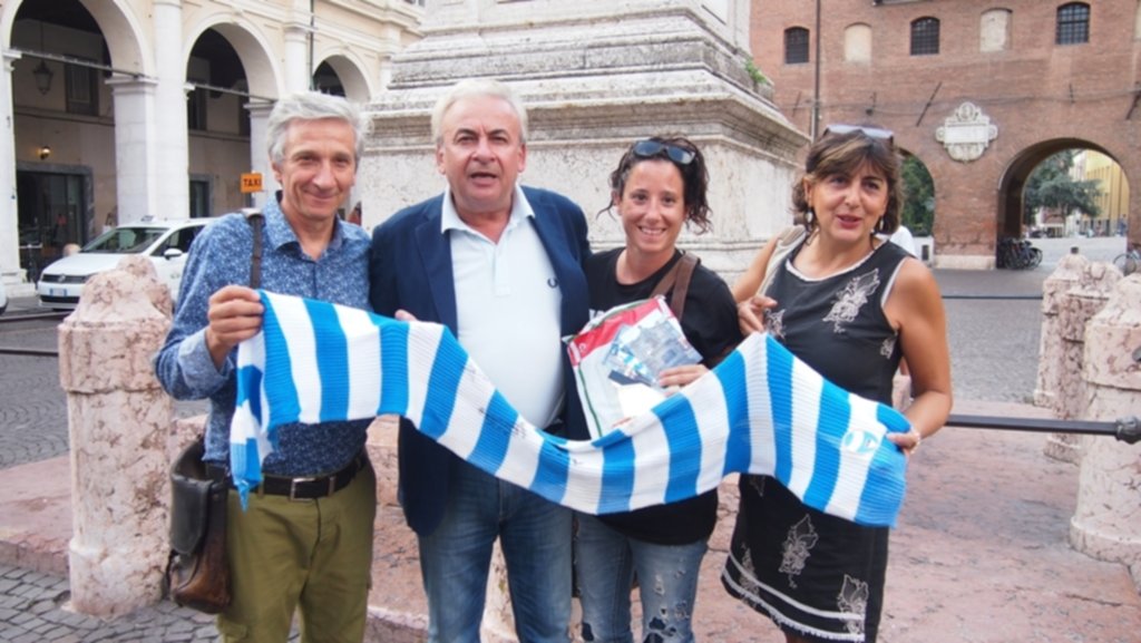 La sciarpa torna a casa. Mattioli: “E’ un simbolo, guai a chi la tocca”