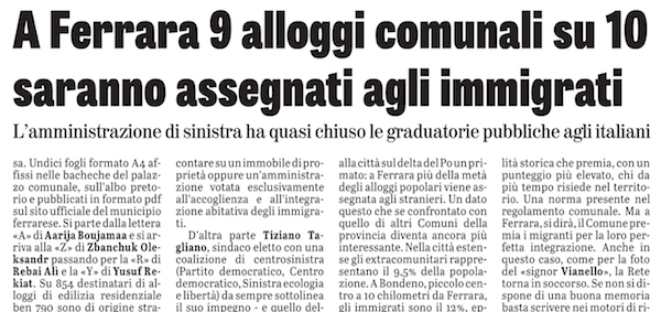 Alloggi assegnati a soli migranti? Una bufala
