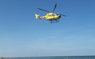 Auto fuori strada a Vaccolino. Donna a Cona in eliambulanza
