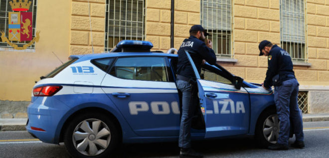 Una pattuglia della Polizia