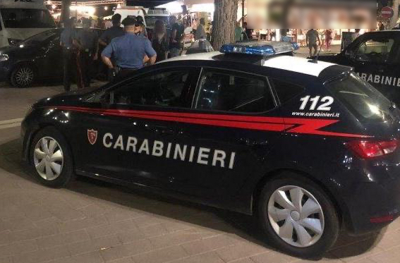 carabinieri lidi notte