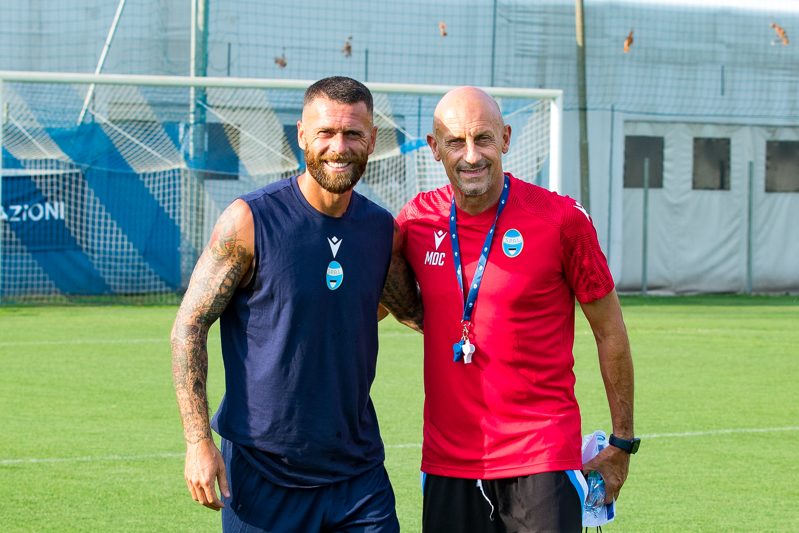 Spal, prime corse e sorrisi. Antenucci già in campo