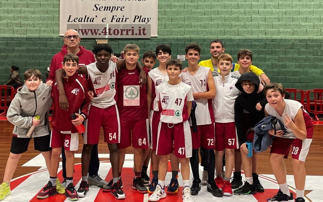 Giovanili Despar 4 Torri, vittoria scaccia-crisi per l’Under 14 in una settimana difficile