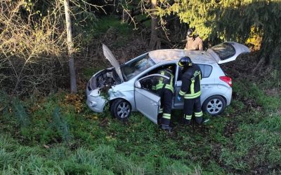 Carambola tra auto lungo la Virgiliana, una finisce nella scarpata