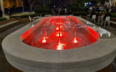 ‘Giornata mondiale della Sicurezza dei Pazienti’, a Ferrara si colora di rosso la fontana di piazza della Repubblica