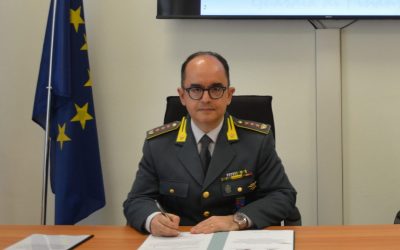 Le Fiamme Gialle salutano il colonnello Sebaste