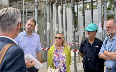 Ospedale di Argenta, la visita al nuovo cantiere: “Demolire per innovare”