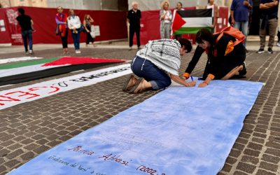 Poesie e memoria per Gaza. E il cartello di Marchi (M5S) contro Fabbri