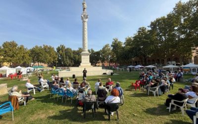 Volontariato in festa.  Piazza Ariostea si riempie di sorrisi e colori