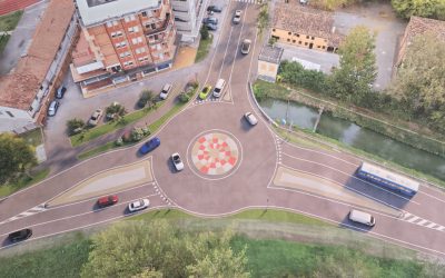 Via al cantiere per la nuova rotatoria tra via Canapa e Bacchelli