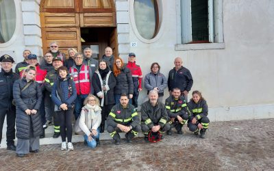 Simulazione incendio a palazzo del Vescovo. Esercitazione perfettamente riuscita