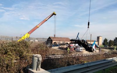 Scontro camion-treno, Bondeno verso il ritorno alla normalità