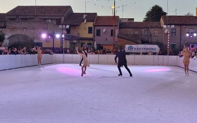 Inaugurata la pista di pattinaggio sul ghiaccio a Codigoro