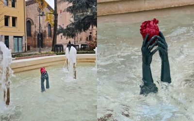 È di Hxoro l’opera comparsa in piazza della Repubblica