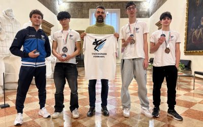 Agli atleti del Taekwondo Ferrara le congratulazioni dell’Amministrazione comunale
