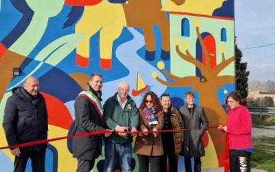 Murales dedicato al progetto “Rinascita” post alluvioni