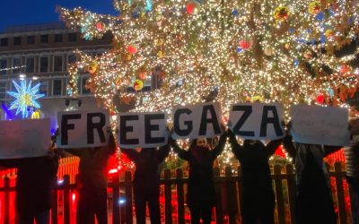 Ferrara per la Palestina: “Non c’è Natale dove piovono bombe”