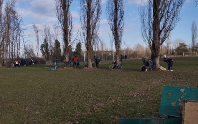 Ferrara, pulizia e integrazione ai “Tre Campi”