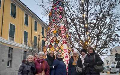 Volontarie Auser di Vigarano Mainarda a Copparo per visitare l’albero Granny