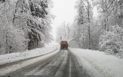 Neve e gelo, Provincia al lavoro sulla rete viaria