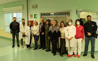 Il Questore Falvella in visita all’ospedale di Cona