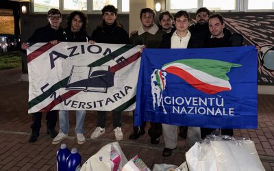 Gioventù Nazionale e Azione Universitaria in campo per gli sfollati