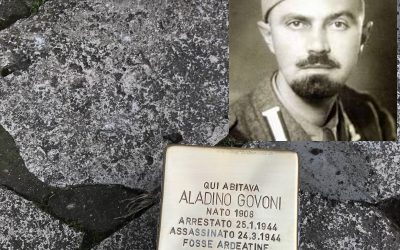 Posata a Roma la Pietra d’Inciampo in memoria del copparese Aladino Govoni