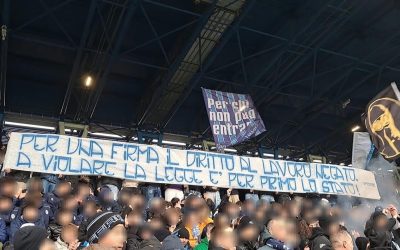 Obbligo di firma e turni di lavoro, il ‘cortocircuito’ per un ultras spallino