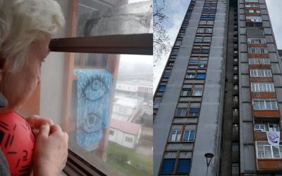 Grattacielo. Occhi puntanti sul Comune: lenzuola alle finestre contro l’oblio