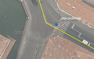 In corso Giovecca lavori all’intersezione con corso Martiri della Libertà