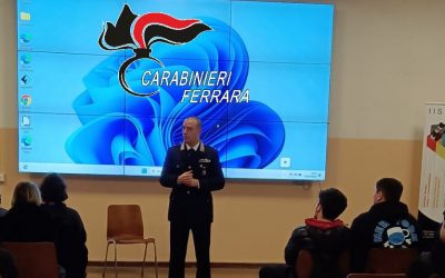 I Carabinieri di Cento incontrano gli studenti dell’Istituto “F.lli Taddia”
