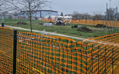 Manutenzione straordinaria al campetto da calcio situato al Parco del Ricordo