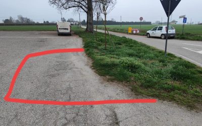 Tamara, punto di raccolta rifiuti provvisorio per i residenti di via Cattarusco