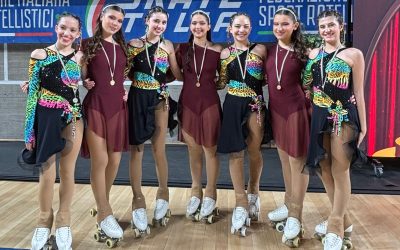 Medaglia d’oro e d’argento per le ragazze del Pattinaggio Il Quadrifoglio ai Regionali Gruppi Precision